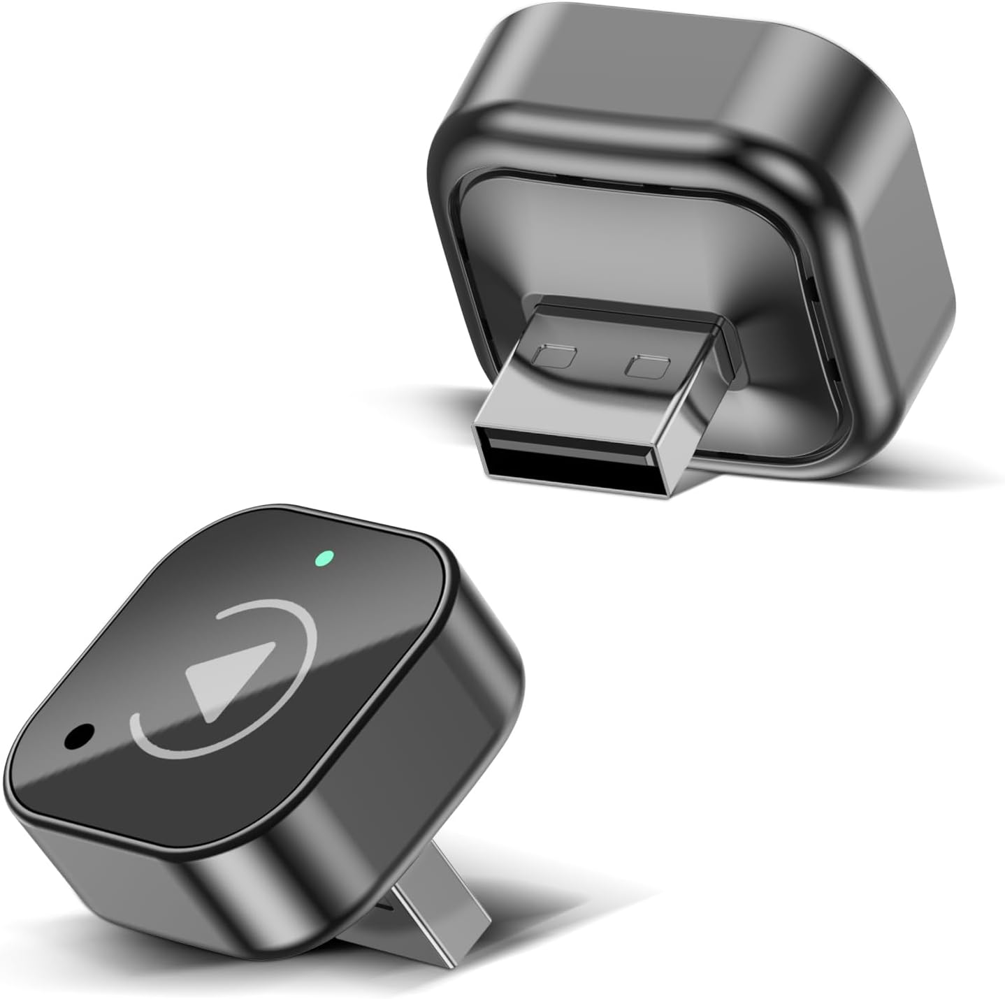 Compact Hyphoon wireless car adapter and cables