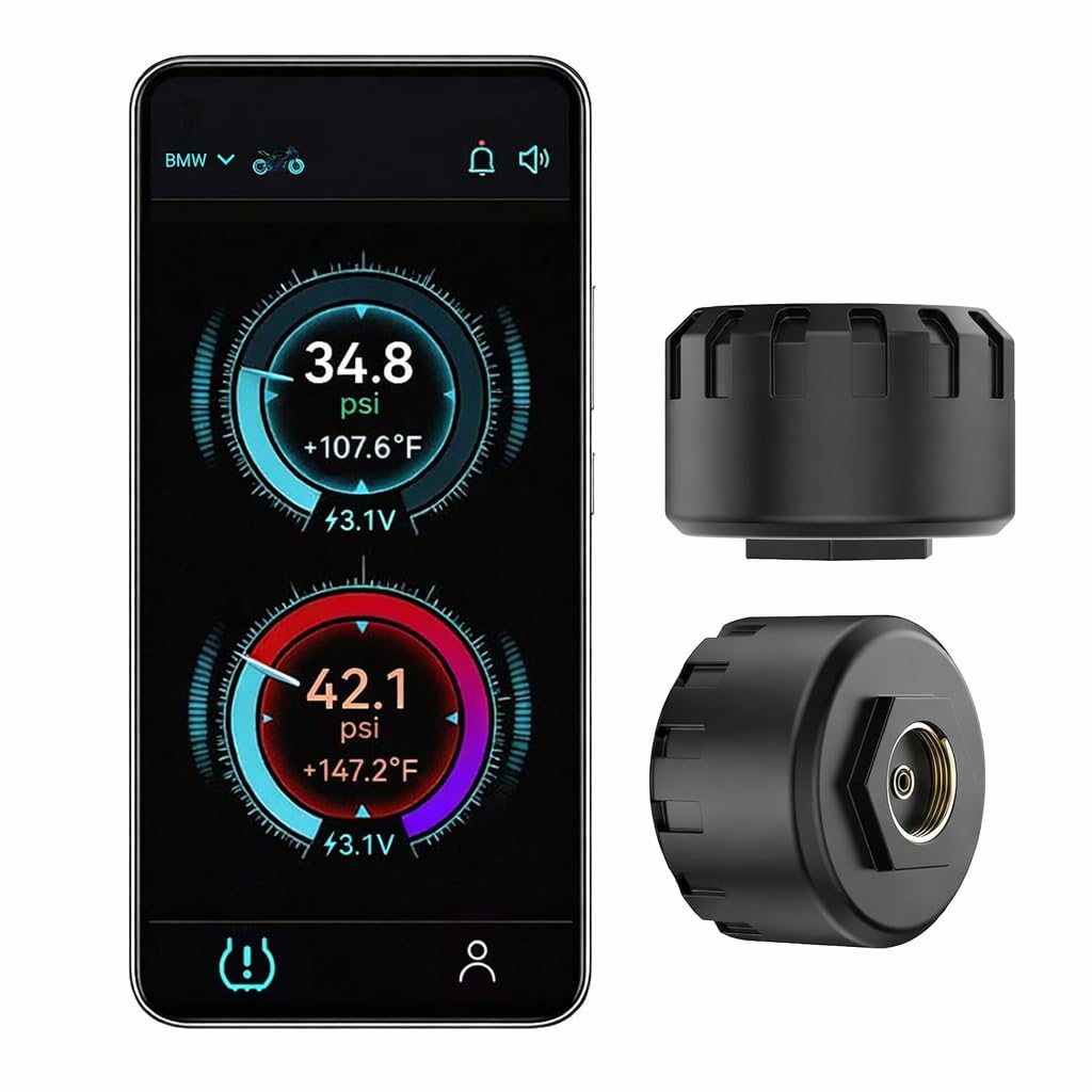 Hyphoon waterproof motorcycle TPMS with two external sensors