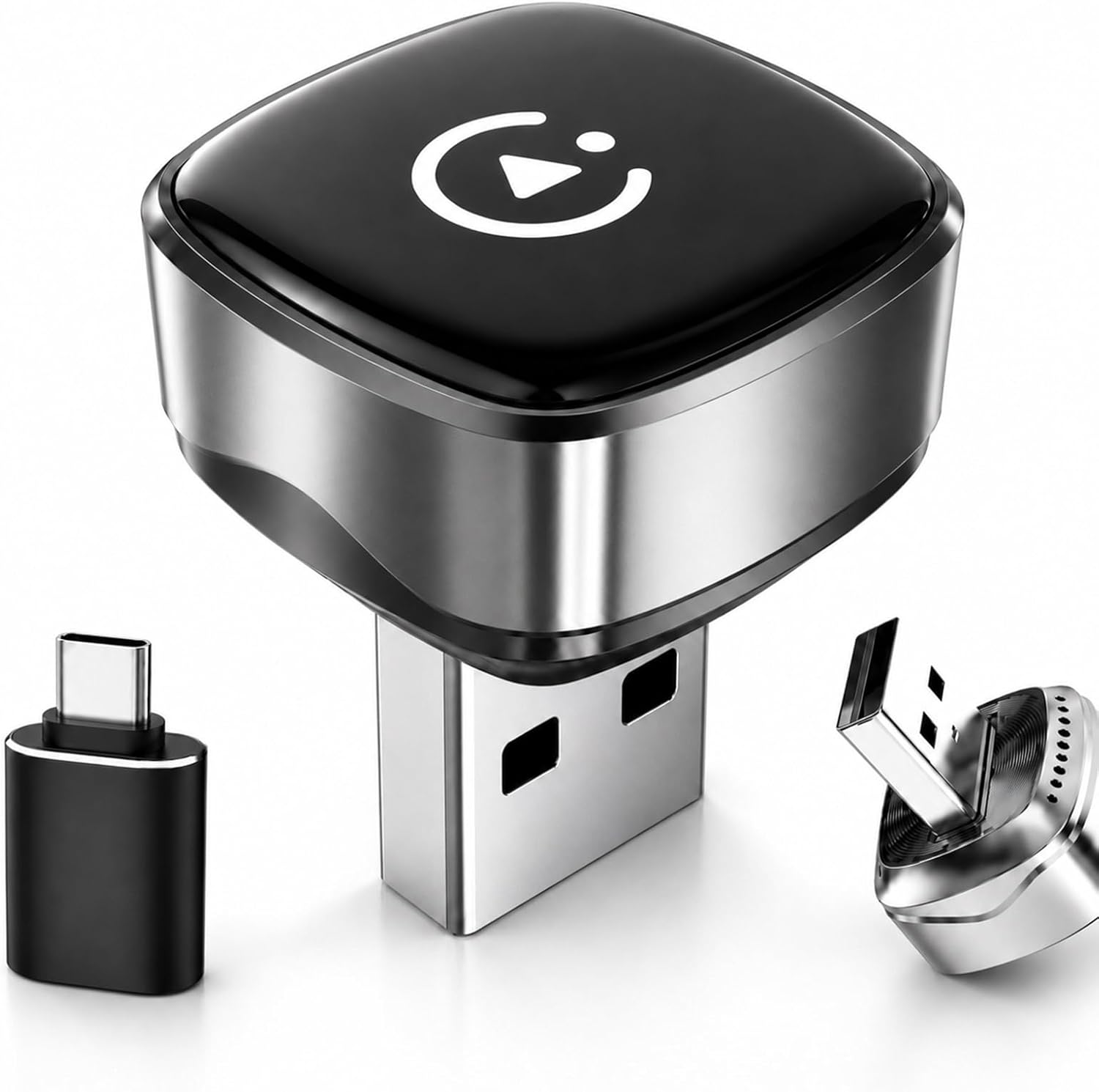 Hyphoon ultra-mini wireless CarPlay and Android Auto adapter