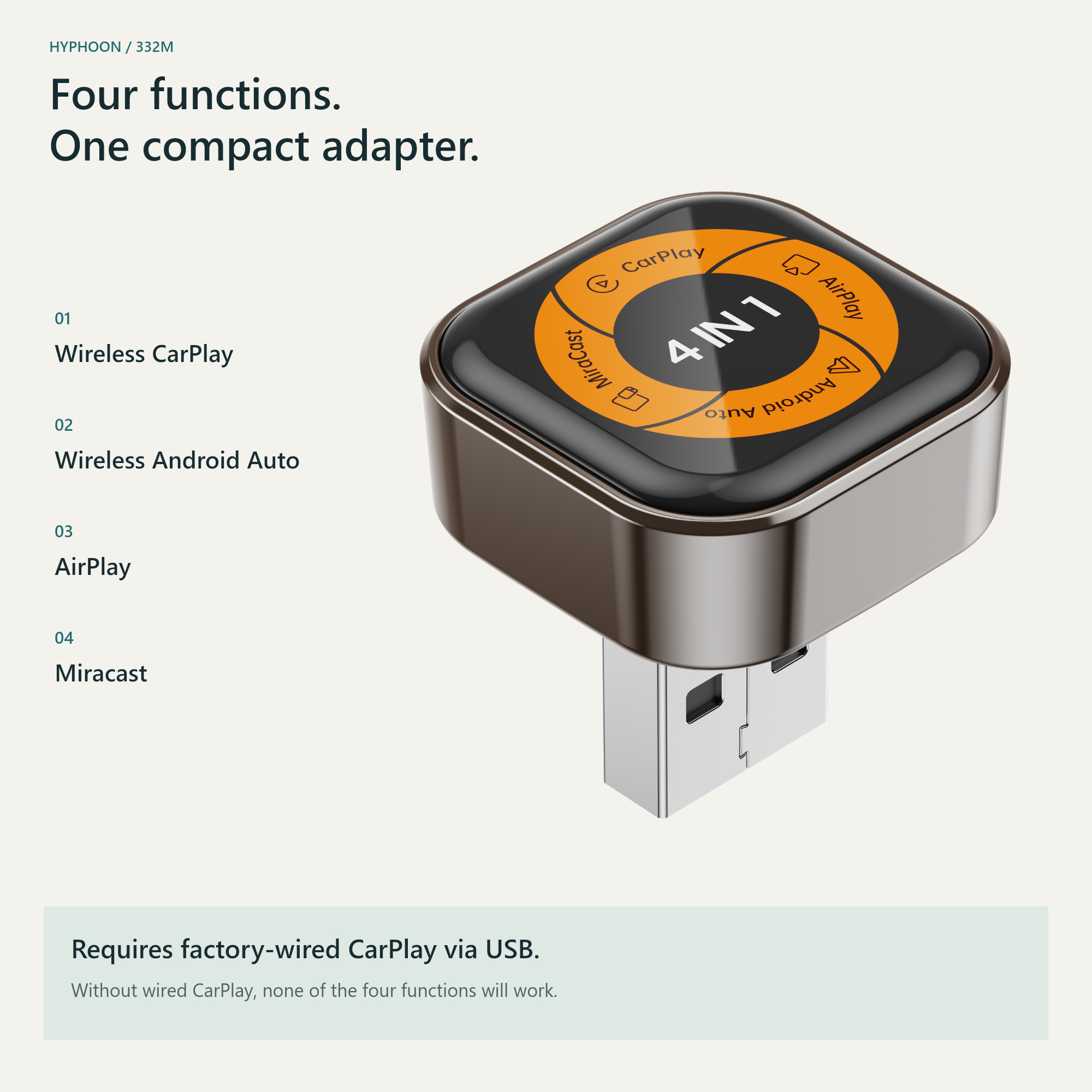 Hyphoon 332M four-in-one product detail 1